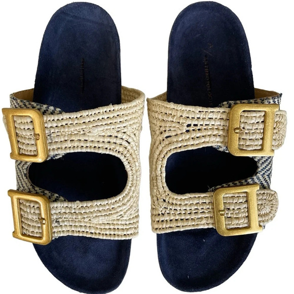 Anthropologie Double Straps Sandals Size 8 - Picture 3 of 9